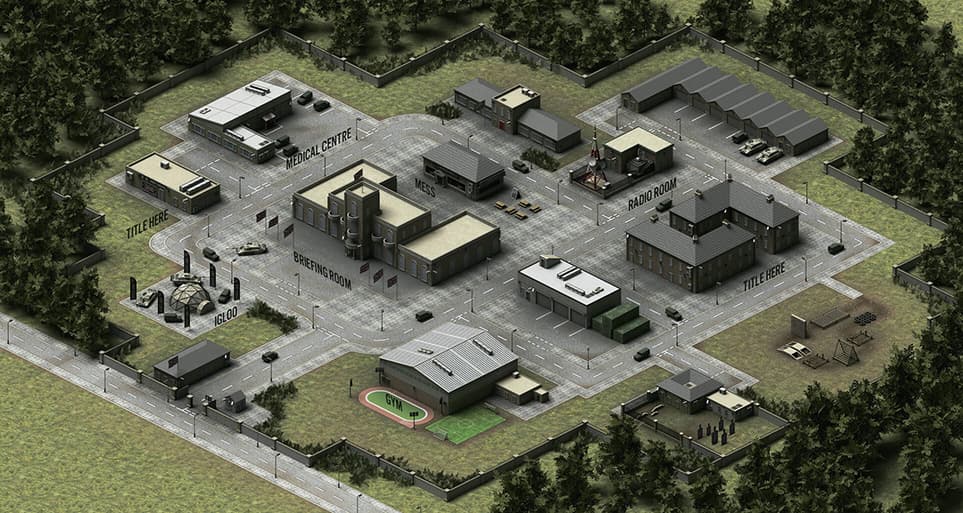 The taxonomy and navigation structure needed to work across multiple platforms, including the website, app, and an isometric camp view. 