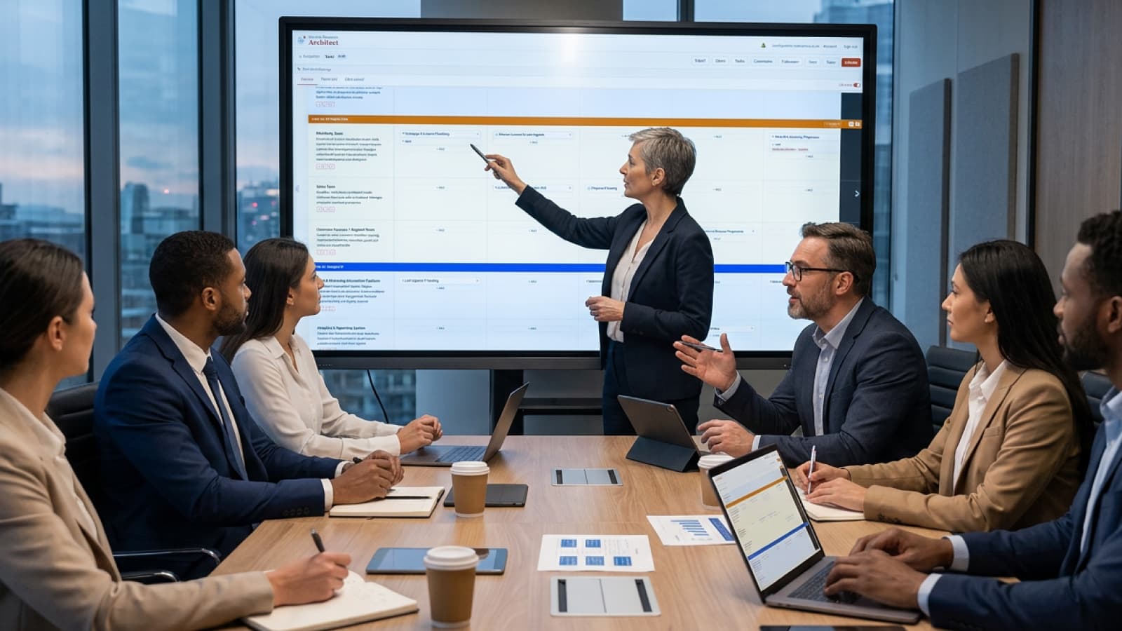 Use this tool to communicate the vision to executives and developers alike — the architectural decisions, the rationale, and the implementation plan all in one place.